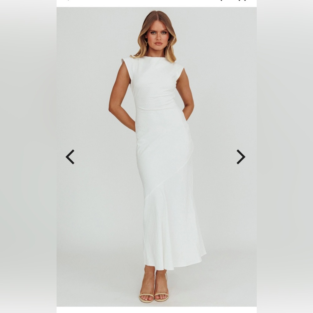 Selfie Leslie | Maysa Cowl Back Maxi Dress Off White